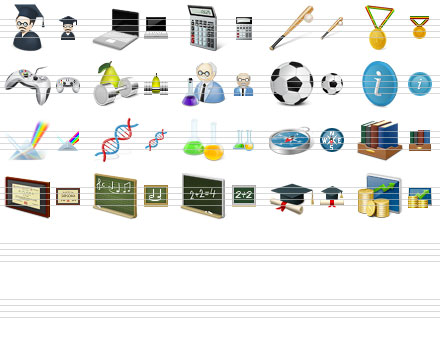 Desktop Educatuin Icons