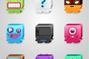 Favorite Monsters Icon Set
