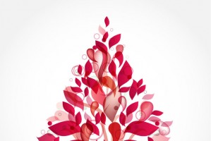 Abstract Design Christmas Tree Vector Art