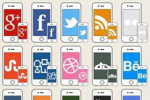 iPhone social icons