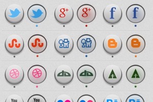 3D Circle Social Icons