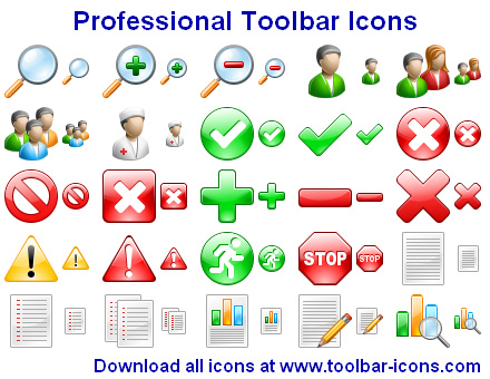 Professional Toolbar Icons